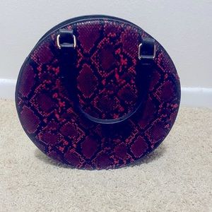 Snake print handbag